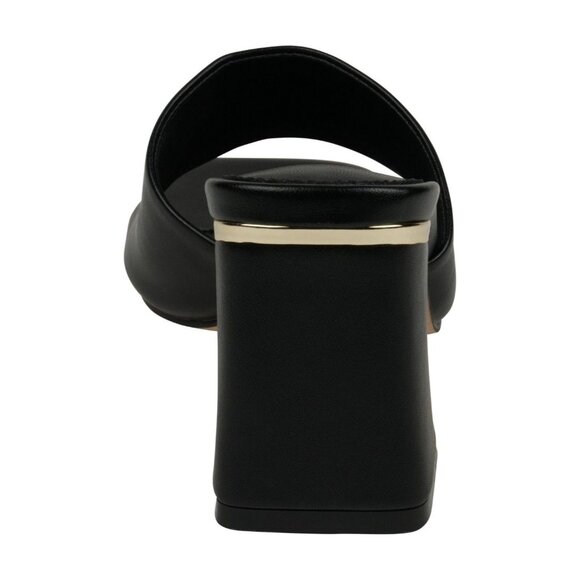 GC Shoes Womens Soho Square Toe Block Heel Dress Sandals Black Size 9 NIB - Picture 3 of 4